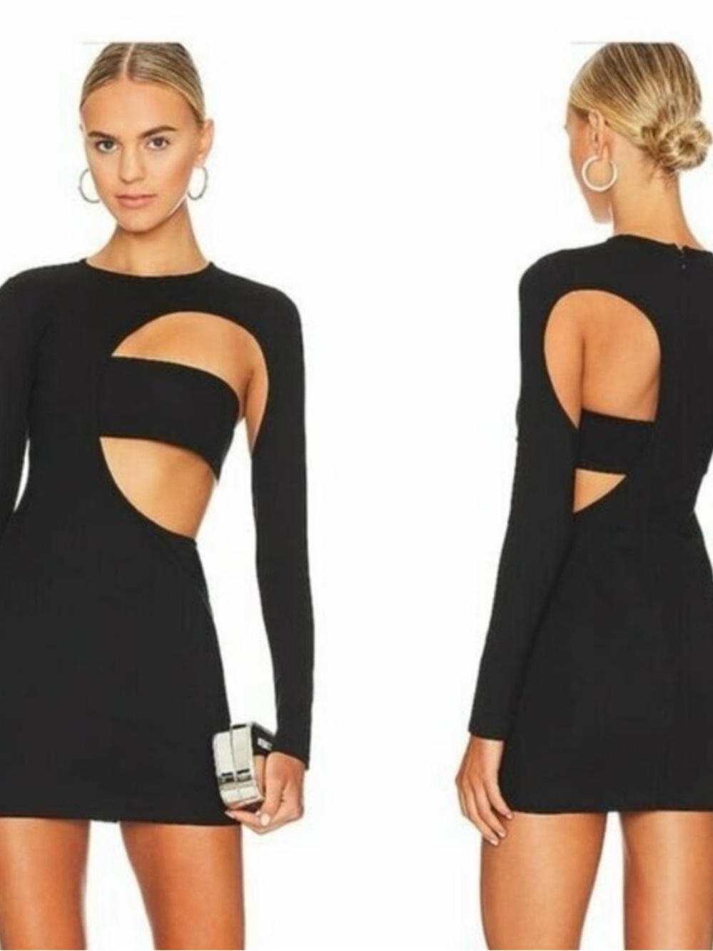 H:ours Gabriela Mini Dress - Black